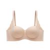 Ropa interior sin costuras para mujer, pecho pequeño push-up, ajustable, realce de busto, anti-flacidez, soporte superior, sujetador de texto grande, traje de primavera y verano