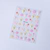 Pegatinas para uñas texturizadas serie MOSR al por mayor con pegatinas para uñas adhesivas mixtas 50 100 mixtas estilo ins