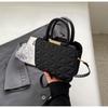 2023 Otoño Nuevo diseño de moda elegante hombro bandolera estilo occidental color sólido textura simple bolso cuadrado para mujer