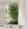 Nueva Decoración de Paisajismo de Bambú Estilo Chino Muebles Blandos para Interiores Pantalla Divisoria de Plantas Verdes Bambú Falso Encriptado Zen