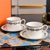 Nuevo Juego de Té de Porcelana de Hueso Transfronterizo con 1 Tetera y 2 Tazas y Platillos para Uso Doméstico, Tazas de Té y Tetera de Lujo Ligero, Venta al por Mayor de Regalos