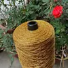 Fio Oco de Seda Pura Brilhante, Bolsa de Crochê Feita à Mão de Urso em Acrílico, Grampo de Cabelo de Coroa, Fio Crocheted na Borda