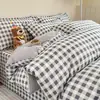 Capa de edredom 100% algodão peça única conjunto de três peças para dormitório estudantil conjunto de cama de solteiro 150x200x220