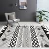 Alfombra de estilo étnico marroquí para sala de estar, mesa de centro, manta, área grande, dormitorio, retro, bohemio, tapete debajo de la cama