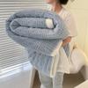 Comercio Exterior Transfronterizo Jacquard Algodón Suave Terciopelo Cachemira Manta de Doble Capa Manta de Tafetán Espesada Terciopelo Coral Cubre Sofá Manta