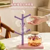 Soporte para vasos simple con forma de árbol esférico para la sala de estar, alto valor estético, adorno de almacenamiento creativo, estante invertido para drenaje de vasos de agua de escritorio