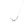 Collar Minimalista de Perla en Forma de Corazón para Mujer, Fresco y Elegante, Cadena Versátil Creativa para la Clavícula, Cadena de Cuello de Nicho de Moda