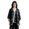 Novo xale de viagem feminino para Xinjiang e Xizang, poncho versátil xadrez letra M para ambientes com ar condicionado, protetor de ombro, manta de outer wear feminina