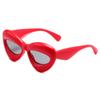 Nuevas gafas de sol Y2G de Han Meng, gafas de fiesta de color caramelo con labios europeos y americanos, gafas de sol unisex con montura grande y personalidad.