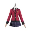 Traje Cosplay Versão Filme Live-Action Kakegurui, Kirishima Ryota, Kiriya Yuuuko Conjunto de Uniforme Escolar, Traje de Performance de Personagem C