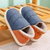 Chinelos Peludos para Mulheres, Novo Estilo Outono e Inverno 2026, Slip-On, Antiderrapante, Quente, Impermeável, Chinelos de Algodão com Tecido de Penugem para o Inverno