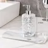 Botella Dosificadora con Patrón de Queso Botella de Almacenamiento para Gel de Ducha, Champú, Desinfectante de Manos Almacenamiento al Vacío por Presión Dosificación al Vacío