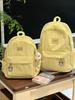 Mochila de cor sólida 2024 Novas meninas do ensino médio, ensino médio, estudantes universitários, mochila escolar feminina de viagem leve
