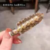 Presilha de cabelo de pérola cor de champanhe de alta qualidade com diamantes, presilha bico de pato sem costura para mulheres, nova presilha lateral de luxo leve, presilha sofisticada para franja