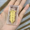 Pegatina para Teléfono Beige Dorado Agua Caqui Ruyi Oro Puro Pegatina para Teléfono Princesa Por Favor Hazte Rico Regalo Viral Pegatina Dorada