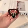 Diadema de Banda de Goma con Perlas de Metal y Pedrería Retro Diadema Popular de Alta Calidad Anillo de Intestino Delgado de Conejo Accesorios para el Cabello para Mujeres
