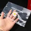 Saco de armazenamento, saco com zíper, saco para embalar meias, embalagem semi-transparente para elástico de cabelo, saco autovedante, saco transparente com zíper