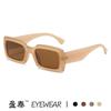 Nuevas gafas de sol rectangulares de moda europea y americana para mujer, gafas de sol de estilo urbano con diseño de celebridades de Internet y estilo hip hop.