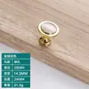 Gabinete Moderno Sencillo con Cajones Manija de Doble Color Doble Blanco Herrajes de Aleación de Zinc Manija de Puerta Manija de Puerta de Gabinete Oro Cepillado