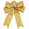 Paquete a juego para árbol de Navidad, lazo dorado, rojo y rosa, hecho a mano, plegable, brillante, rosa, decoración grande para árbol de Navidad.
