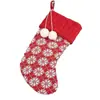 Decoraciones navideñas bordadas personalizadas de Etsy, calcetines de lana, renos rojos y blancos, bolsas de regalo para niños, calcetines navideños de punto