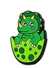 Nuevos Zapatos Croc de Dinosaurio Lindos de Dibujos Animados Accesorios de Flores DIY Accesorios para Zapatos de Jardín Decoración Pegamento Suave de PVC Extraíble