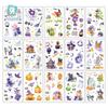 En stock, venta al por mayor, nuevas pegatinas de tatuajes de dibujos animados para niños, para Halloween, para fiestas, calabazas, accesorios