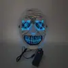Máscara de Exorcista Cabeza de Demonio Sonriente Ojos Blancos Tocado Modelo Nuevo Transfronterizo Halloween Horror Fábrica de Tela Suministro Directo Portátil