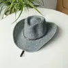Sombrero de paja para pareja sombrero de ala ancha de mezclilla para exteriores británico protección solar plegable de verano protección solar pesca hombres paja grande