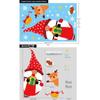 Decoração de Natal adesivos transfronteiriços adesivos para vidros de janela Papai Noel alce layout de cena adesivos eletrostáticos coloridos