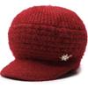 Invierno cálido gorro de punto para madre gorro de lana para anciana gorro grueso con forro polar para mujer al por mayor gorro cálido