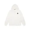 Sudadera con capucha de forro polar básica, unisex, con insignia micro de logo pequeño clásico de Stone, auténtica, transfronteriza, prenda de abrigo