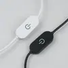 Cabo Switch USB Sensor de Toque Dimmer e Ajuste de Cor Cabo de Alimentação Led501 com Plugue de Luz Fria Clipe Suporte de Lâmpada