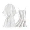 Pijama Estilo Nuevo para Mujer Verano Delgado Tirantes Camisón de Seda Sexy Chaleco de Seda de Hielo Falda Base para Mujer Ropa Exterior