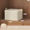 Saco Organizador Jumbo de Armazenamento de Roupas de Papelão Ondulado Cinza Não Tecido para Mudança e Armazenamento Doméstico e de Quarto