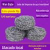 30g Bola de Aço Extra Grande Suprimentos de Limpeza para Cozinha de Hotel Bola de Limpeza de Aço Inoxidável Esfregão para Lavar Panela
