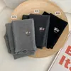 Bu Mi Er Nuevos Leggings Infantiles de Estilo Coreano Ropa de Abrigo Simple Otoño Algodón Puro Pantalones de Nueve Puntos para Bebé Niña
