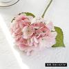 Flor de hortensia de simulación hidratante para manos de una sola rama, arreglo de boda, flor para sostener, decoración de interior del hogar, hortensia decorativa, flor falsa