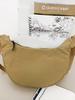 Bolsa de Ombro Transversal Grande Capacidade Estilo Japonês Ins Artística Feminina Nova Bolsa Tote Versátil Estilo Coreano Bolsa de Axila Formato Dumpling