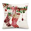 Fronterizo Nuevo Invierno Navidad Recogida Serie Muñeco de Nieve Almohada Sala de Estar Sofá Decorativo Funda de Almohada de Lino Venta al por Mayor