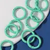 Variedad de metal de color opcional pintura abierta cierre de langosta anillo llavero colgante hecho a mano accesorios de joyería DIY