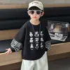 Conjunto de Primavera para Niños Estilo Dos Piezas Sudadera Infantil 2026 Nuevo Manga Larga Bebé Primavera y Otoño Elegante Top con Parches para Niños