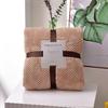 Manta de franela a cuadros con piña, gruesa y sin estampado, exclusiva transfronteriza, para dormitorio de estudiantes, oficina, siesta, manta de otoño e invierno
