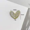 Temperamento cheio de amor de diamante trevo de quatro folhas acessórios de liga pingente de pérola simples acessórios de cabelo versáteis bolsa materiais para vestuário