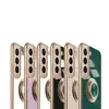 Funda Adecuada para Teléfono Samsung S23 Ultra A53 Galvanizada Hebilla de 24 Anillos S26Plus Soporte Magnético para Coche S26Ultra