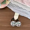Nuevo Pinza de Pelo de Perlas a Cuadros Linda para Niñas, Pinza de Pelo Infantil para Cabello Roto y Flequillo, Pinza Lateral de Esponja