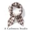 Bufanda de punto jacquard de cachemira, de dos tonos y con patrón de rombos, gruesa y cálida, perfecta para el clima frío, suave y delicada con la piel