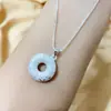 Collar Francés de Plata Estilo Antiguo para Mujer, Set de Colgantes con Cadena Caja para Clavícula, Bolsa de la Suerte, Bolsa de Dinero, Ábaco, Estilo Retro Artístico
