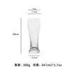 Taza Creativa para Cerveza Artesanal, Vidrio de Cristal Soplado, Taza Grande para Cerveza de Barril, Taza de Pinta, Taza de Trigo Estilizada, Personalizada