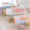 Caixa organizadora transparente grande para uso doméstico, caixa organizadora para roupas e brinquedos, adequada para estudantes, salas de aula, dormitórios e uso no carro, caixa organizadora portátil